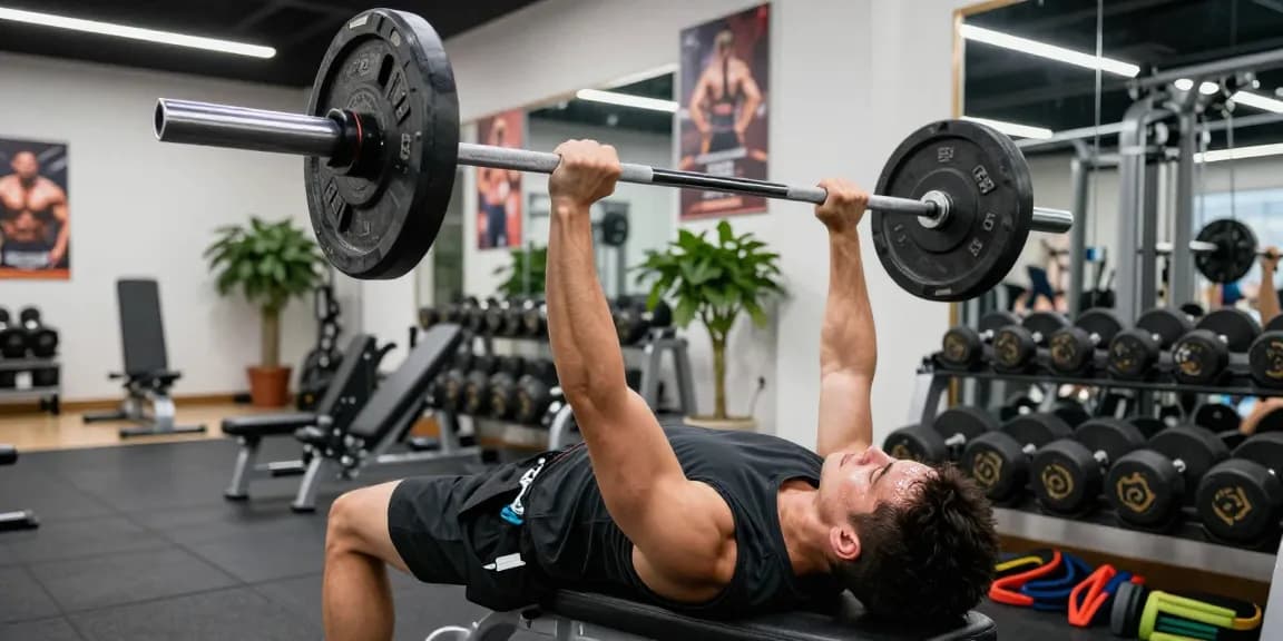 Sportieve training in een moderne gym met Unique Pharma Steroïden Winkel producten zichtbaar