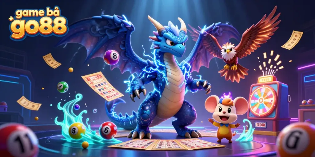 Join game bài go88's thrilling action with lightning characters and lively gambling elements.