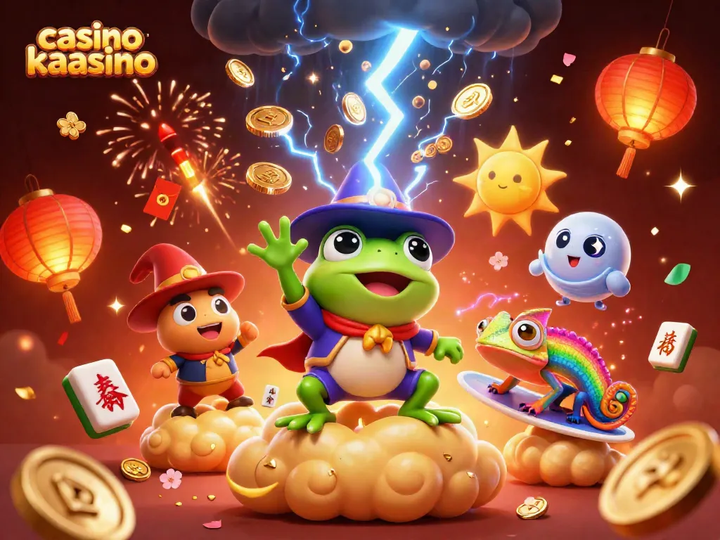 Experience the thrill of winning at casino kaasino with a vibrant illustration of gaming excitement.
