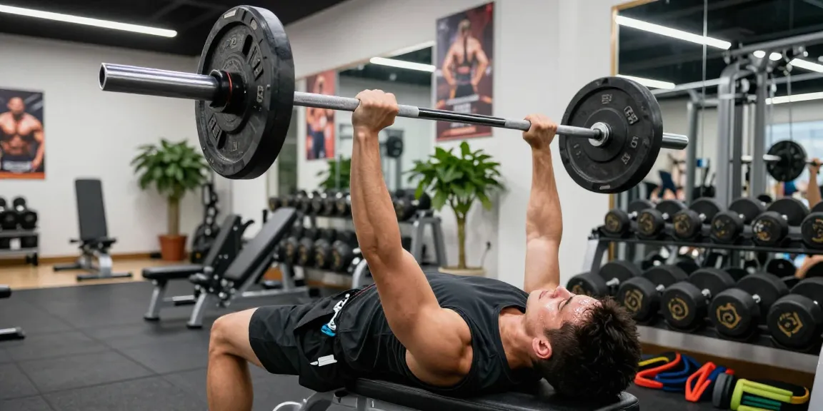 Sportieve training in een moderne gym met Unique Pharma Steroïden Winkel producten zichtbaar